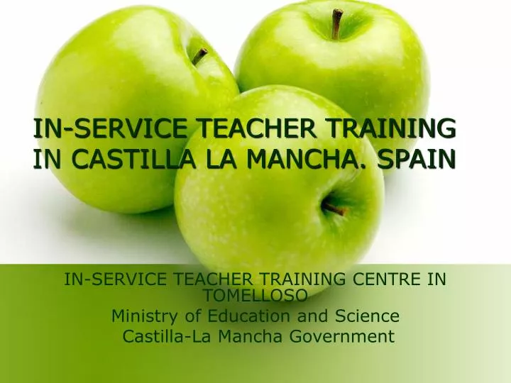 in service teacher training in castilla la mancha spain