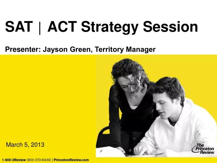sat act strategy session presenter jayson green territory manager