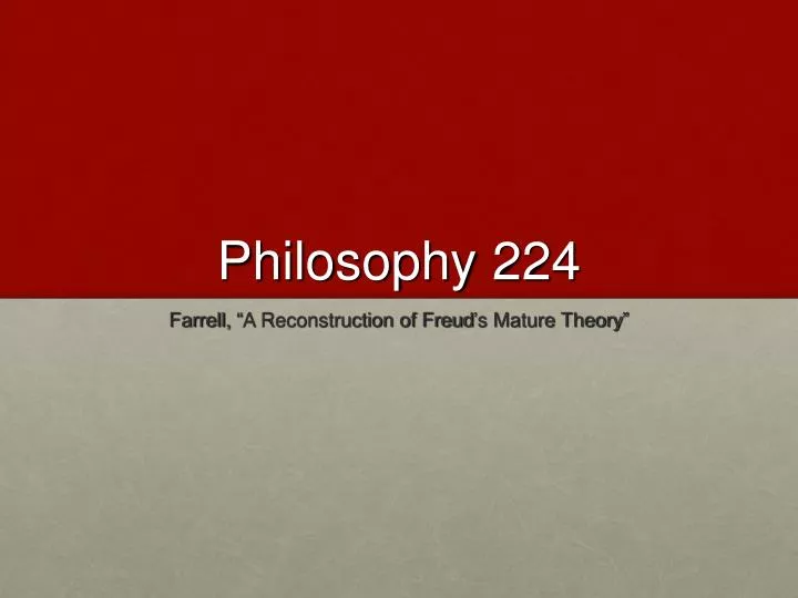 philosophy 224