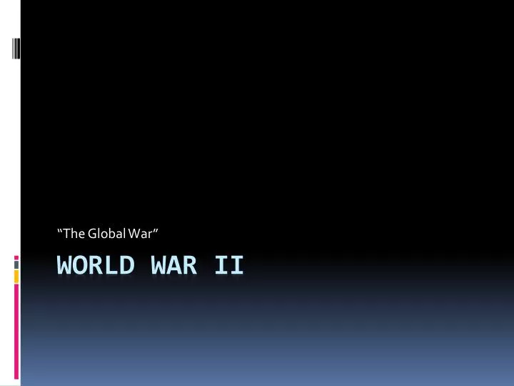 the global war