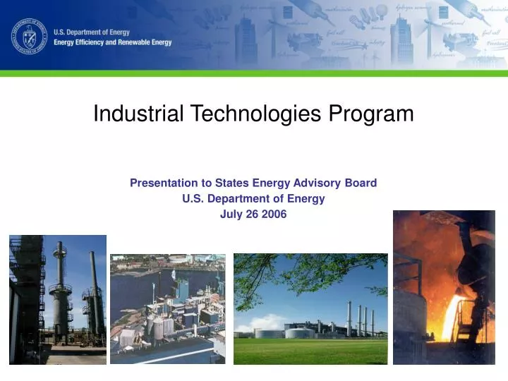 industrial technologies program
