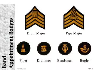 Band Appointment Badges