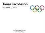 Jonas Jacobsson - slide 1