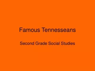 Famous Tennesseans