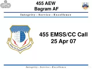 455 EMSS/CC Call 25 Apr 07