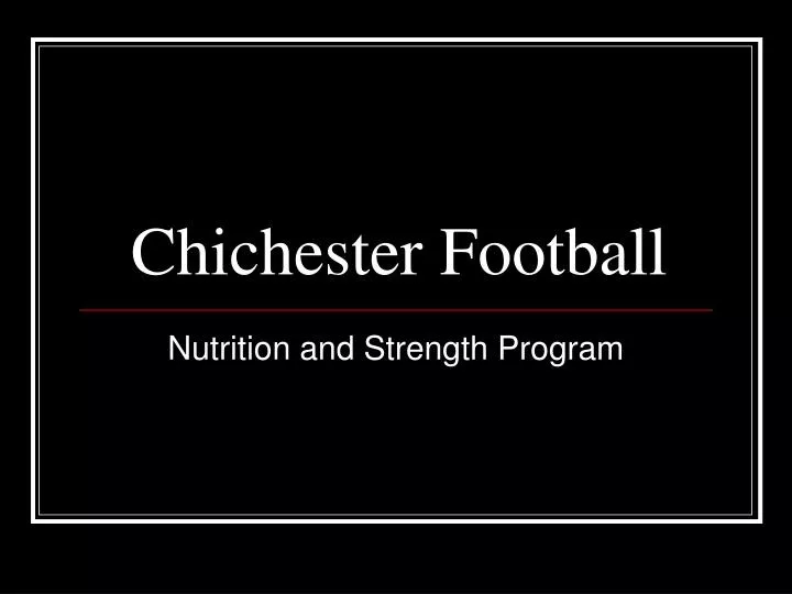 chichester football