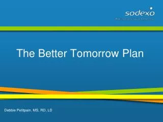 The Better Tomorrow Plan