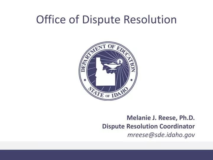 office of dispute resolution