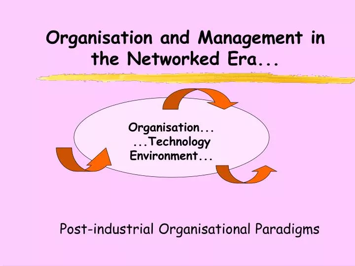 organisation and management in the networked era
