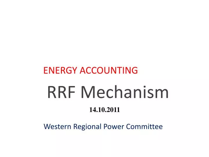 rrf mechanism