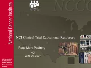 NCI Clinical Trial Educational Resources