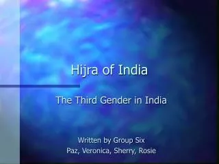 Hijra of India