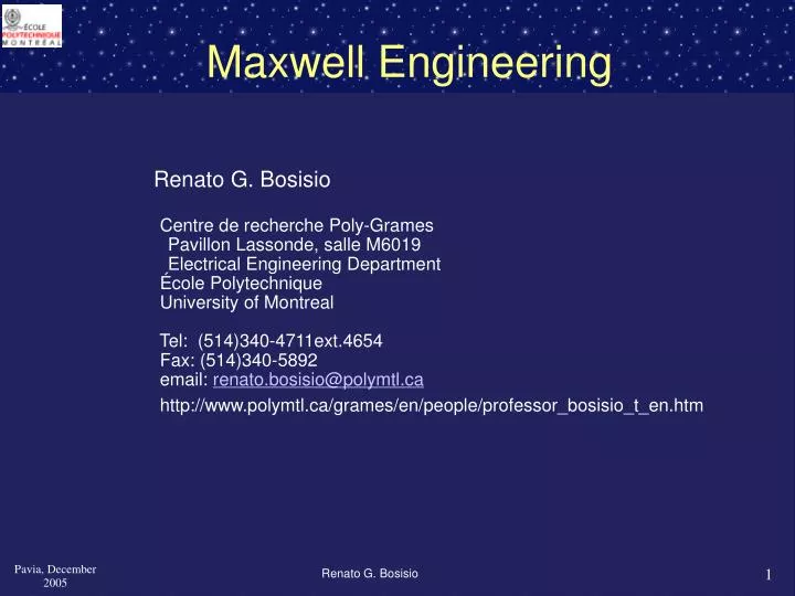 maxwell engineering