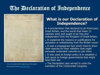 the declaration of independence