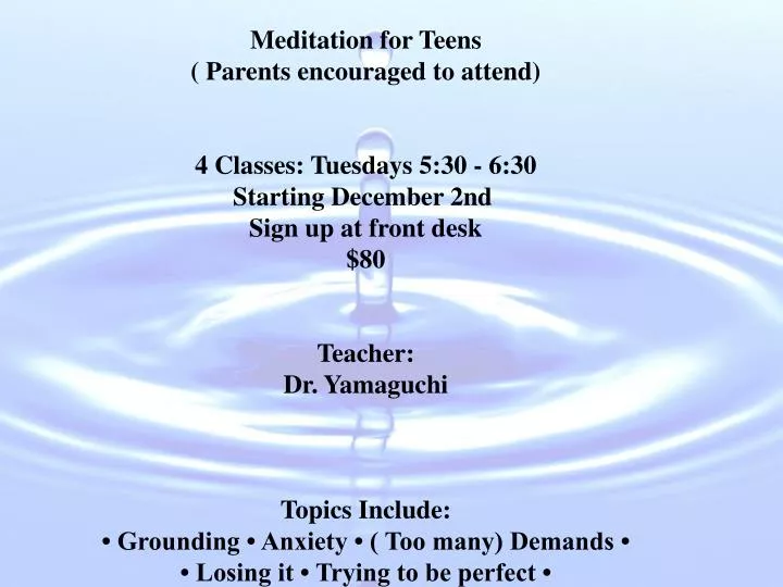 meditation for teens