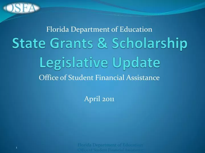 state grants scholarship legislative update