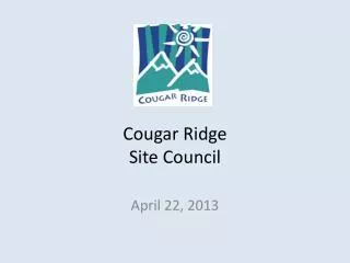 Cougar Ridge Site Council