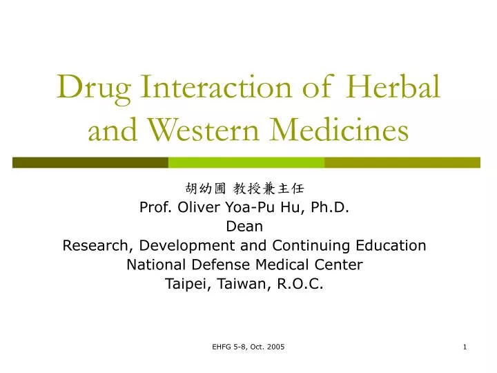 drug interaction of herbal and western medicines