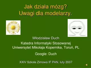 jak dzia a m zg uwagi dla modelarzy