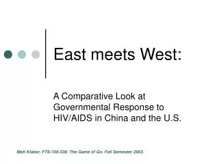 East meets West: