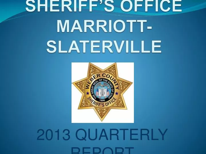 weber county sheriff s office marriott slaterville