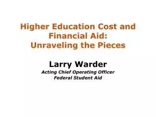 Higher Education Cost and Financial Aid: Unraveling the Pieces