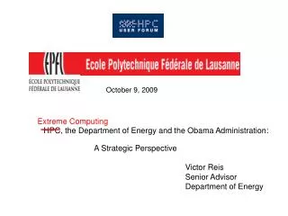 HPC, the Department of Energy and the Obama Administration:
