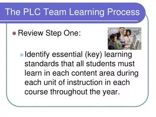 The PLC Team Learning Process