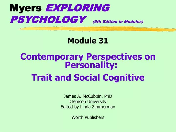 myers exploring psychology 6th edition in modules