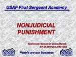 USAF First Sergeant Academy - slide 1
