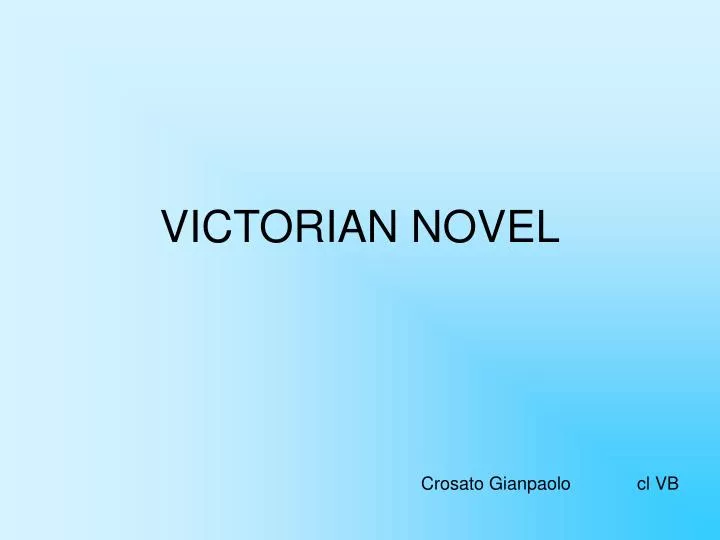 victorian novel