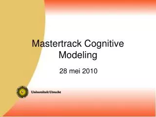 mastertrack cognitive modeling