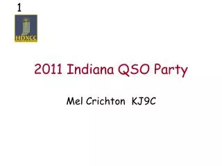 2011 Indiana QSO Party