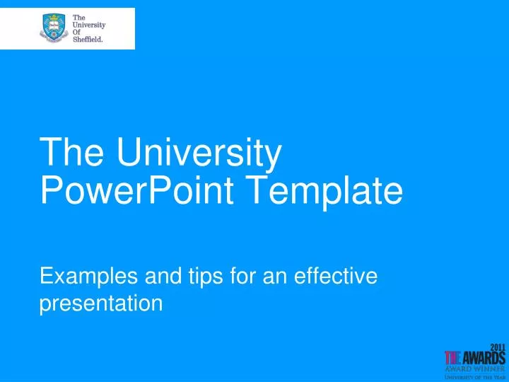the university powerpoint template