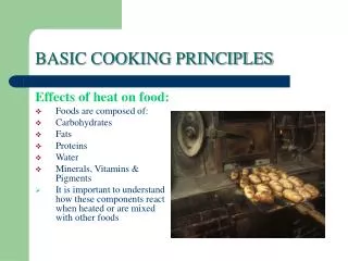 BASIC COOKING PRINCIPLES