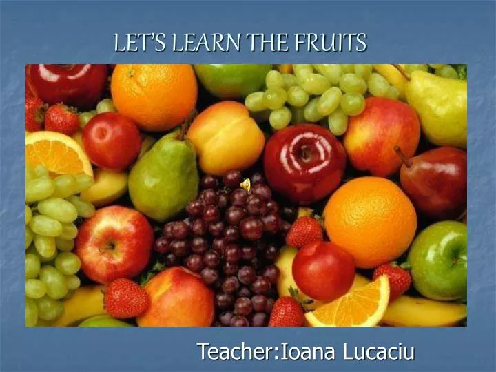 let s learn the fruit s