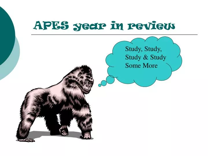 apes year in review