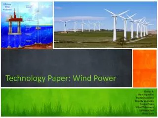 Technology Paper: Wind Power