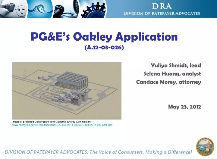 pg e s oakley application a 12 03 026