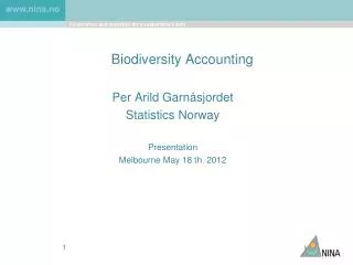 Biodiversity Accounting