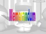 Memorandum - slide 1