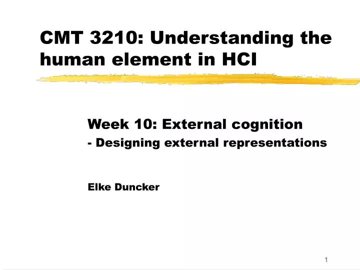 cmt 3210 understanding the human element in hci