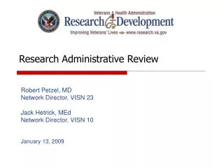 Research Administrative Review
