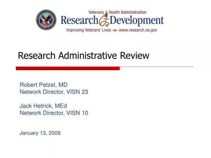 research administrative review