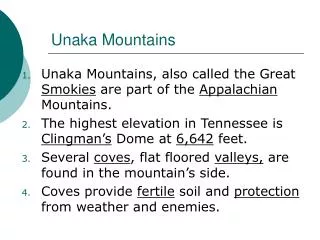 Unaka Mountains