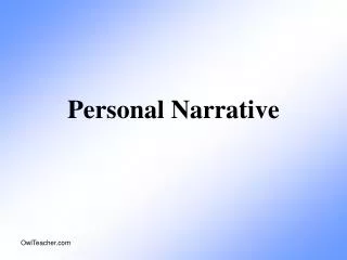Personal Narrative