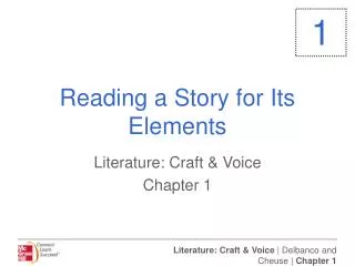 Reading a Story for Its Elements