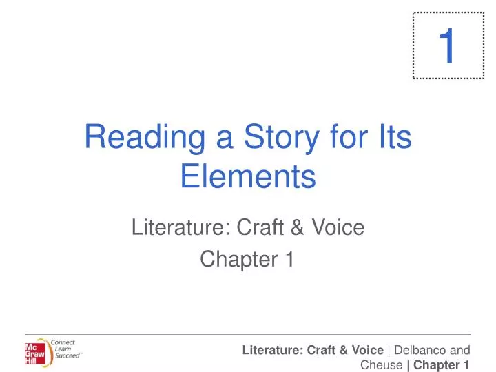 reading a story for its elements