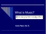 What is Music?