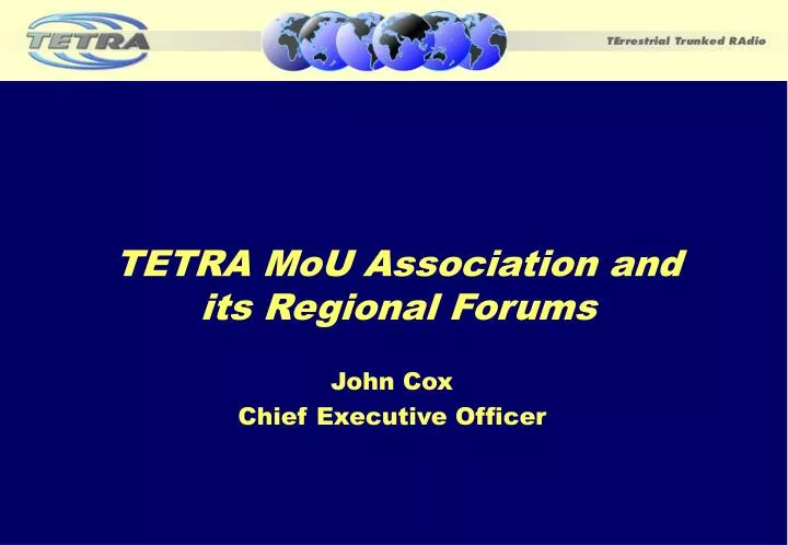 tetra mou association and its regional forums